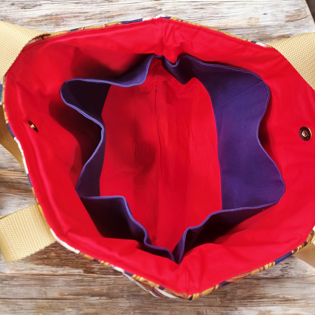 Baseball & Mitt Quilted Tote Bag