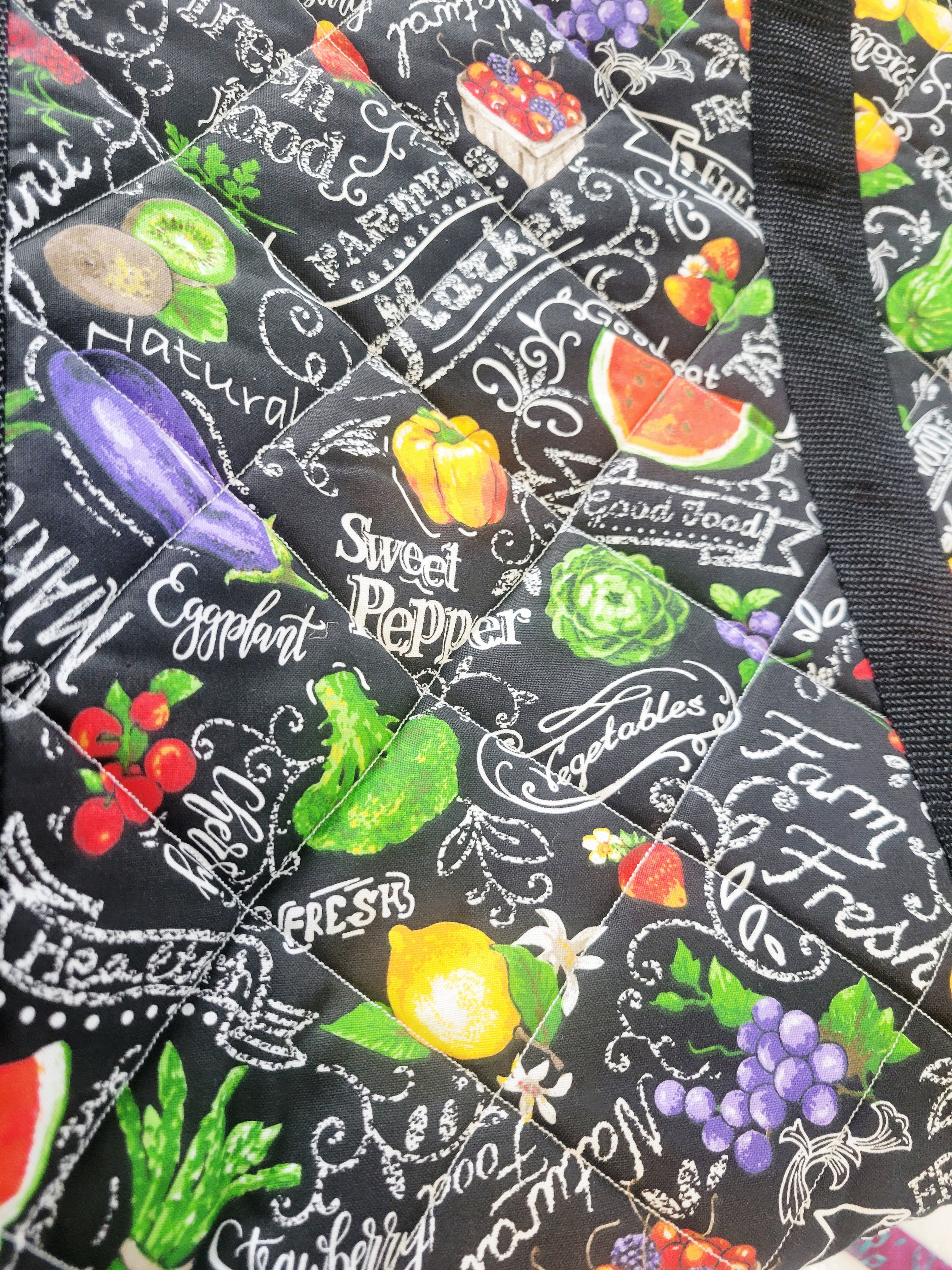 Quilted Farmers Market XL tote