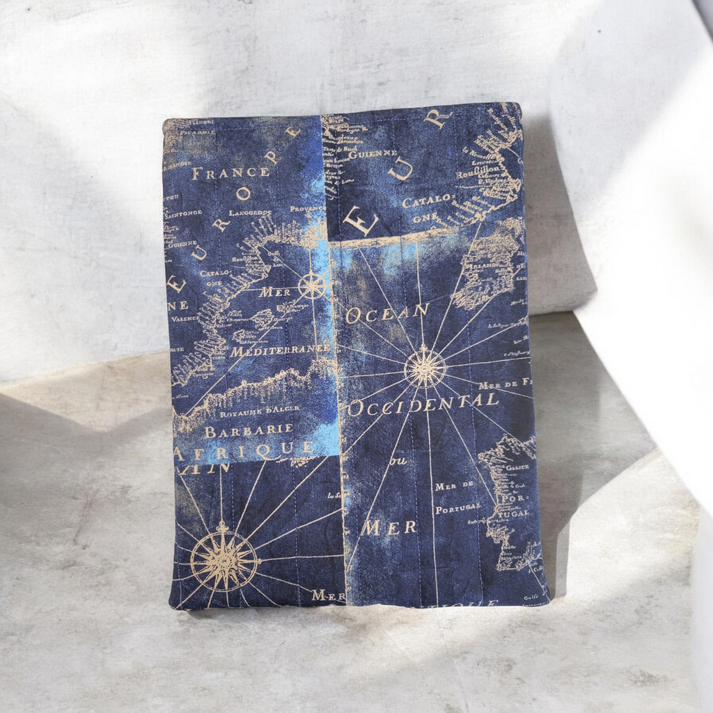 Navigation Map Quilted Kindle Sleeve