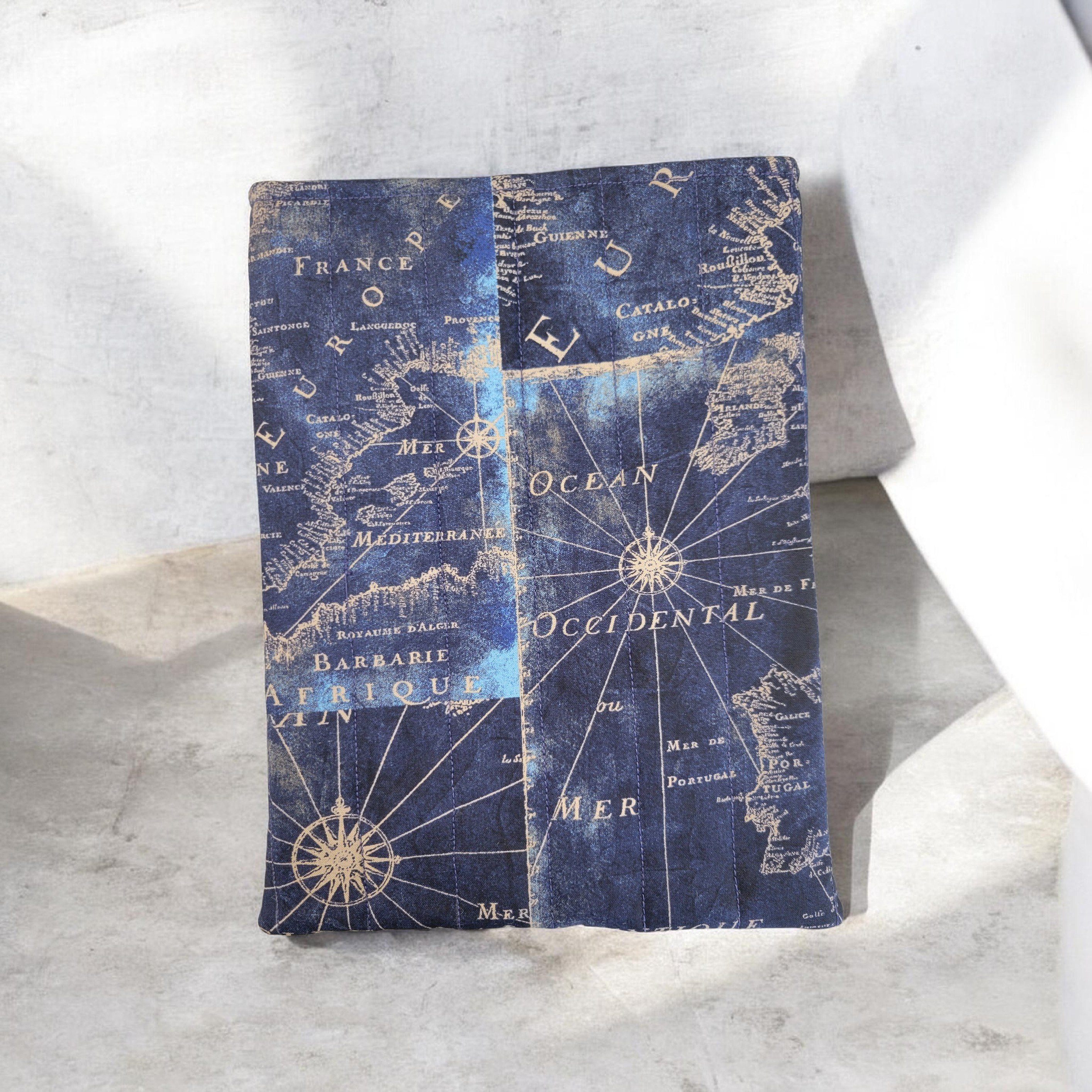 Navigation Map Quilted Kindle Sleeve