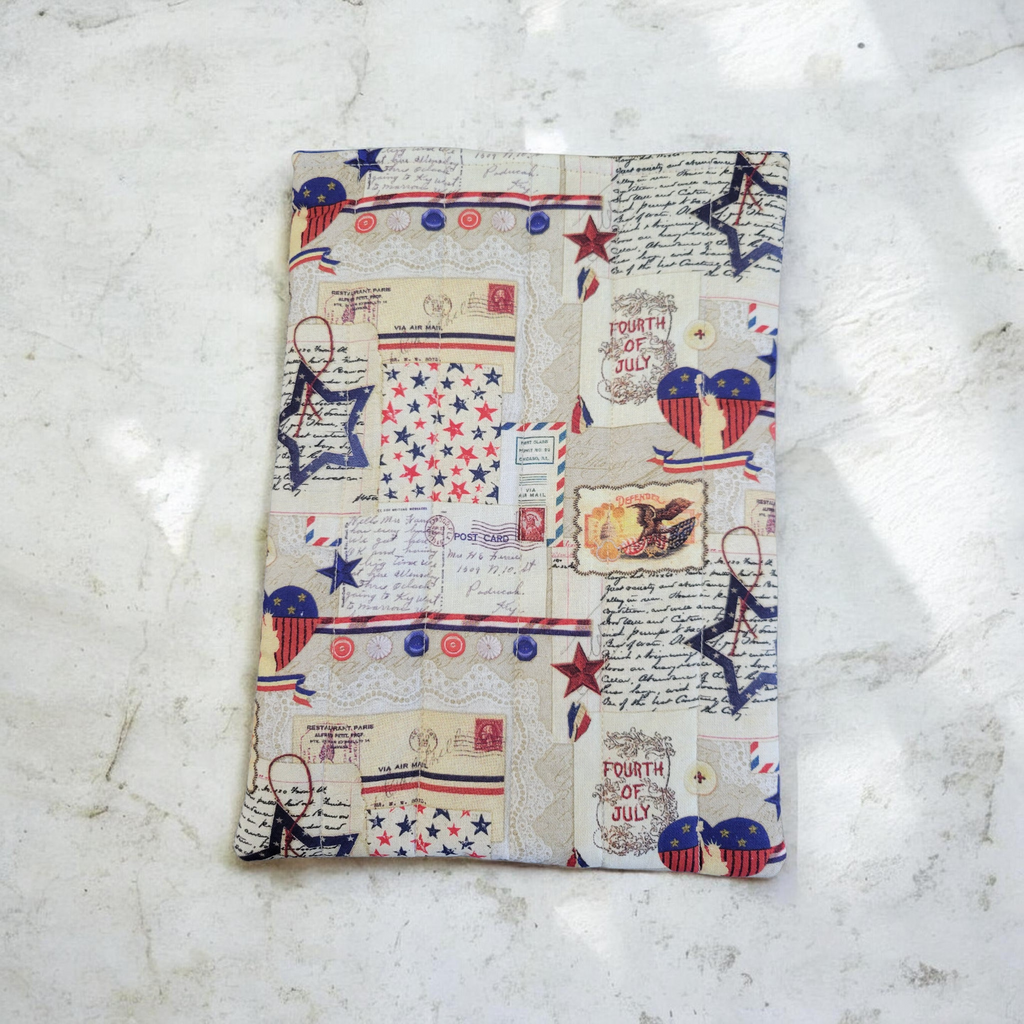 Vintage Postcards Quilted Kindle Sleeve