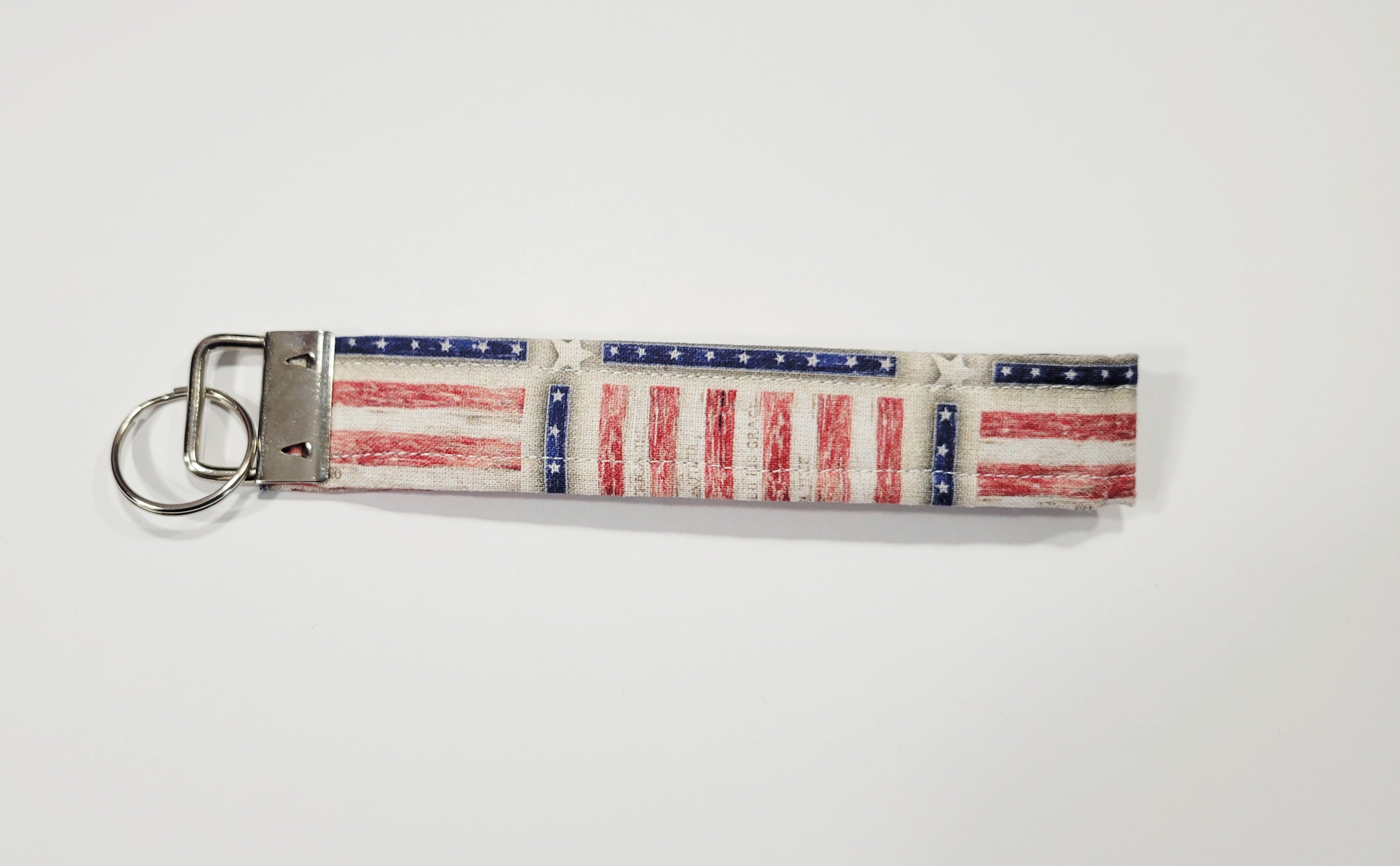 Stars and Stripes Wristlet Keychain