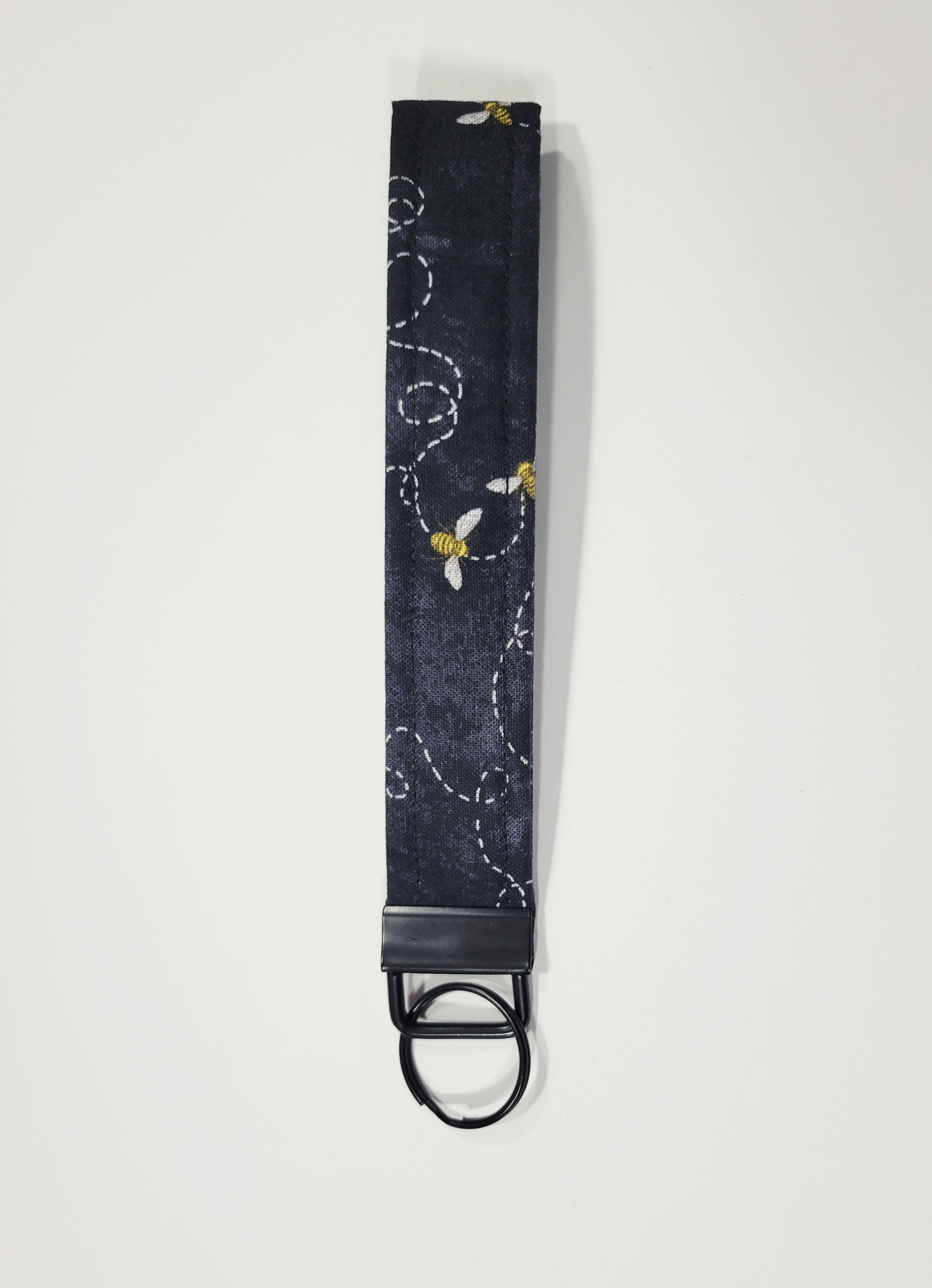 Flying Bees Wristlet Keychain