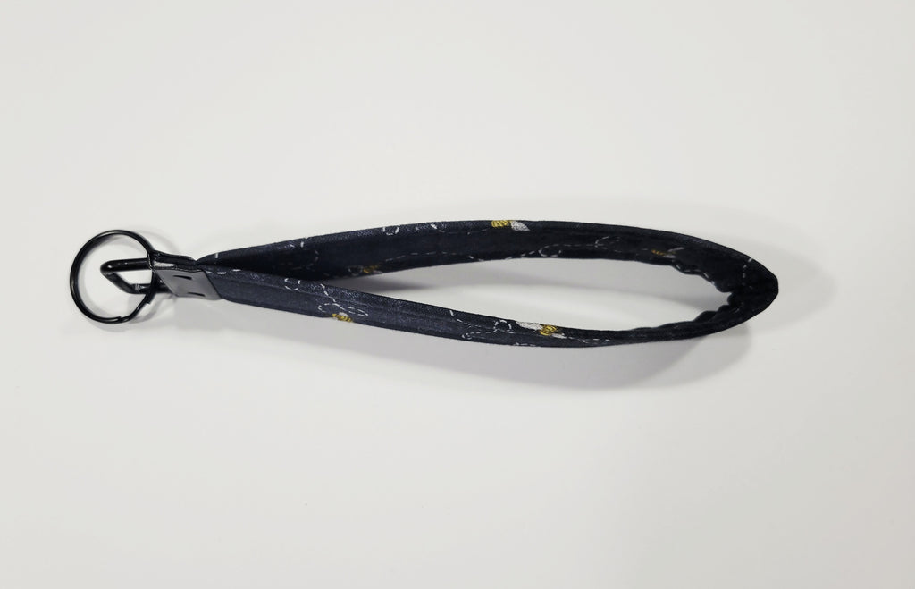 Flying Bees Wristlet Keychain