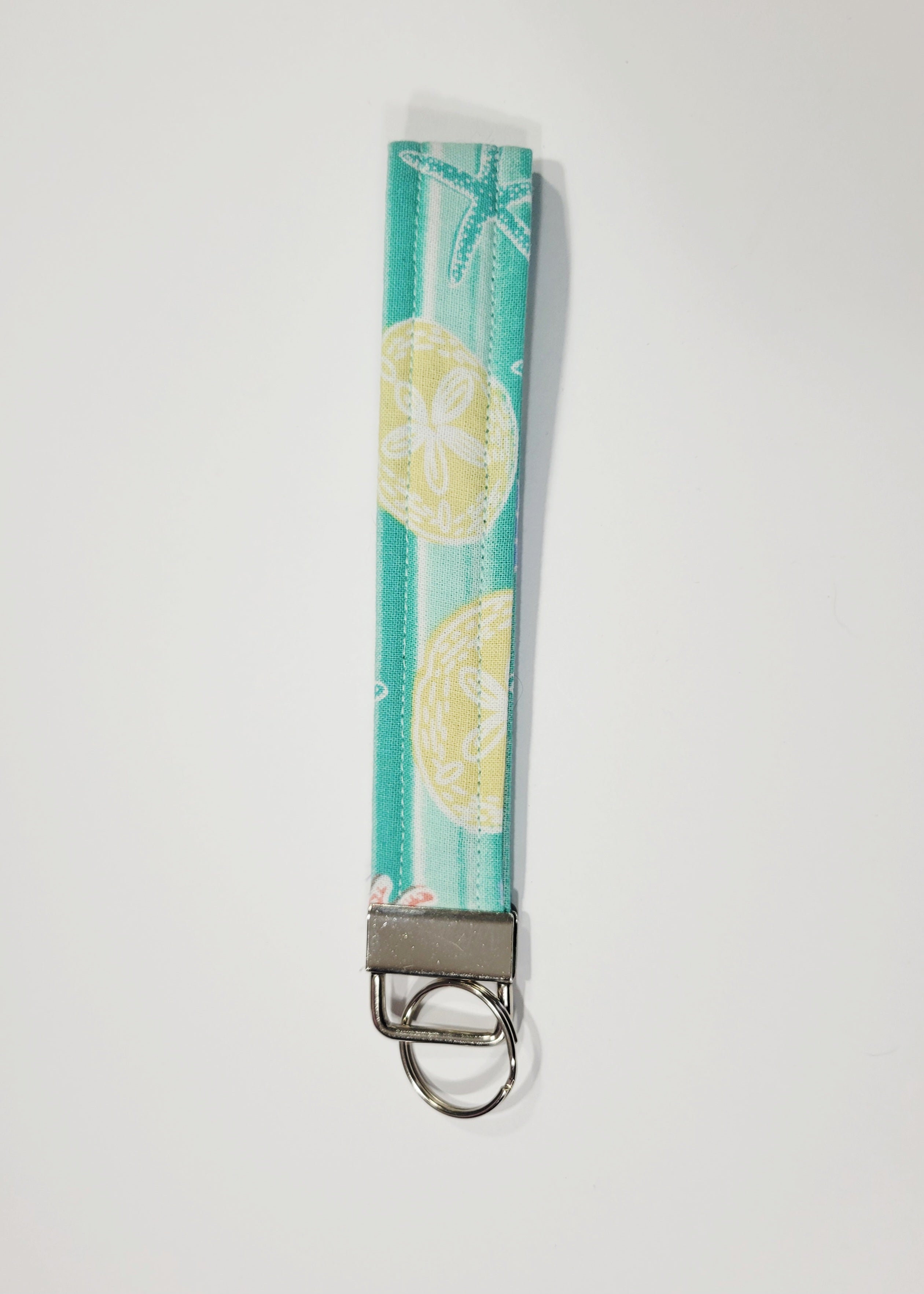 Pastel Beach Wristlet Keychain