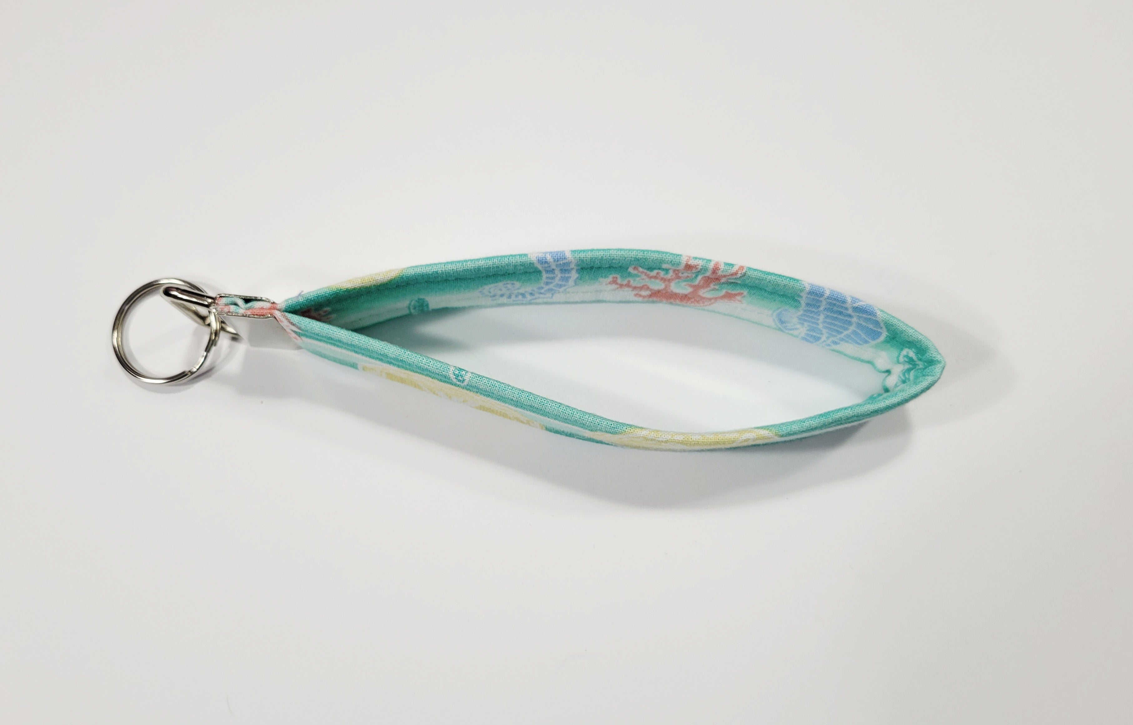Pastel Beach Wristlet Keychain