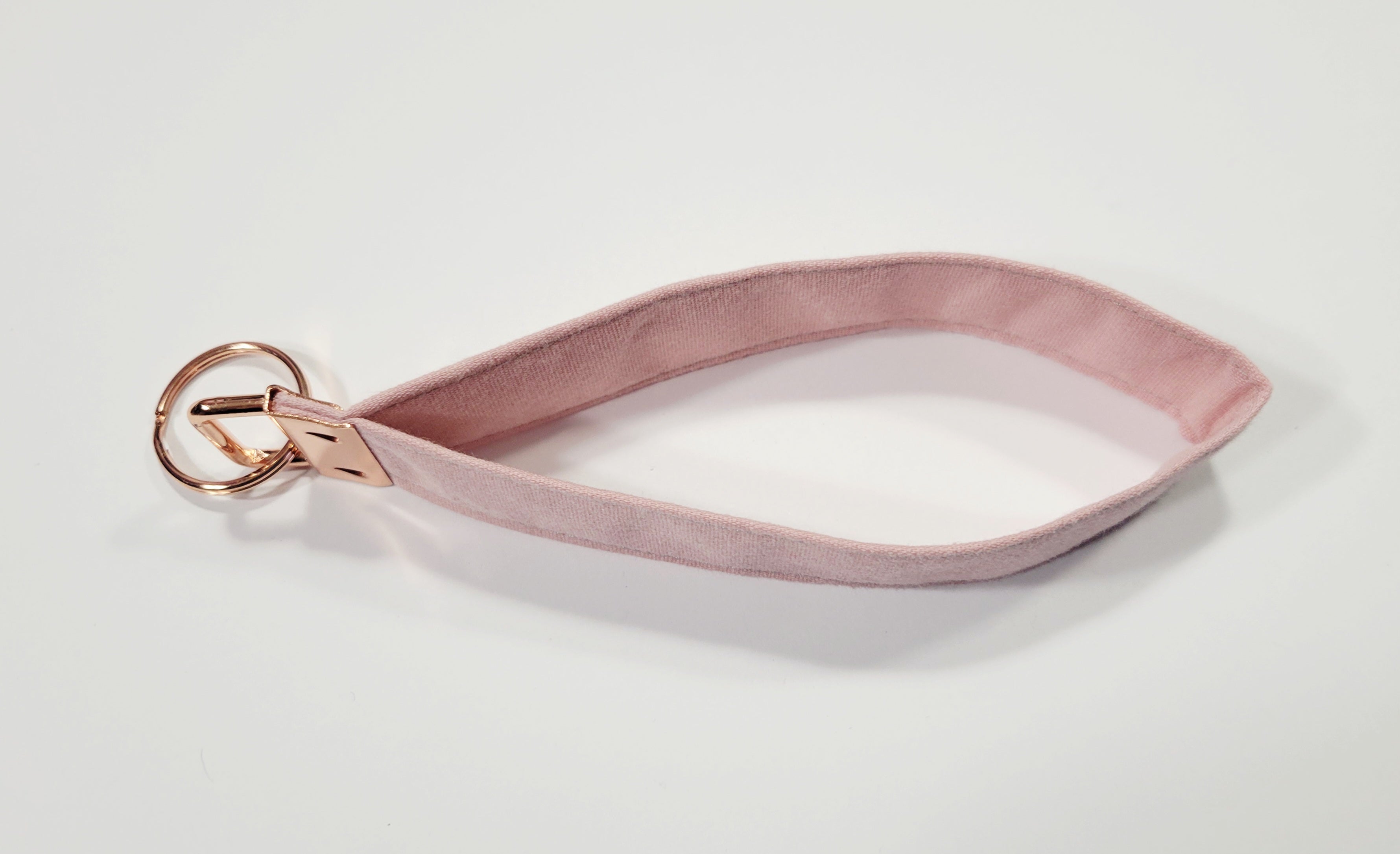 Pastel Pink Wristlet Keychain
