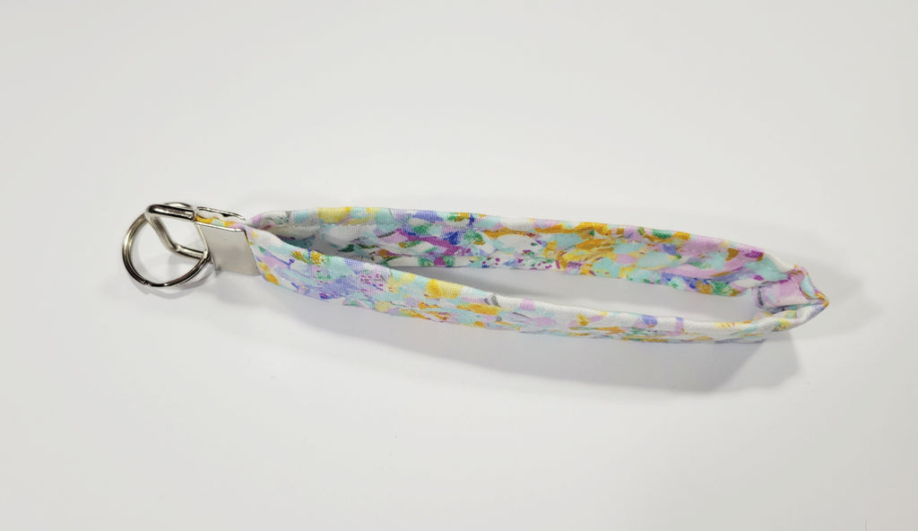 Pastel Colors Wristlet Keychain