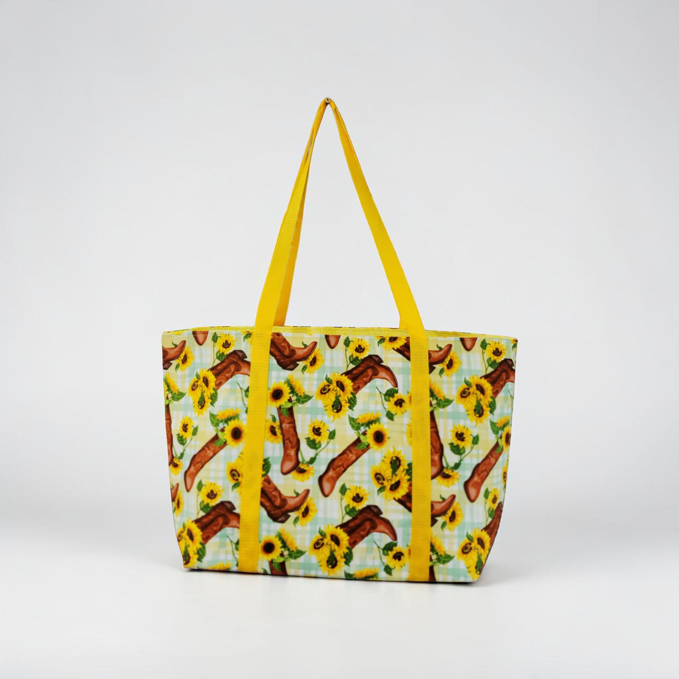 Boots and Sunflowers Tote