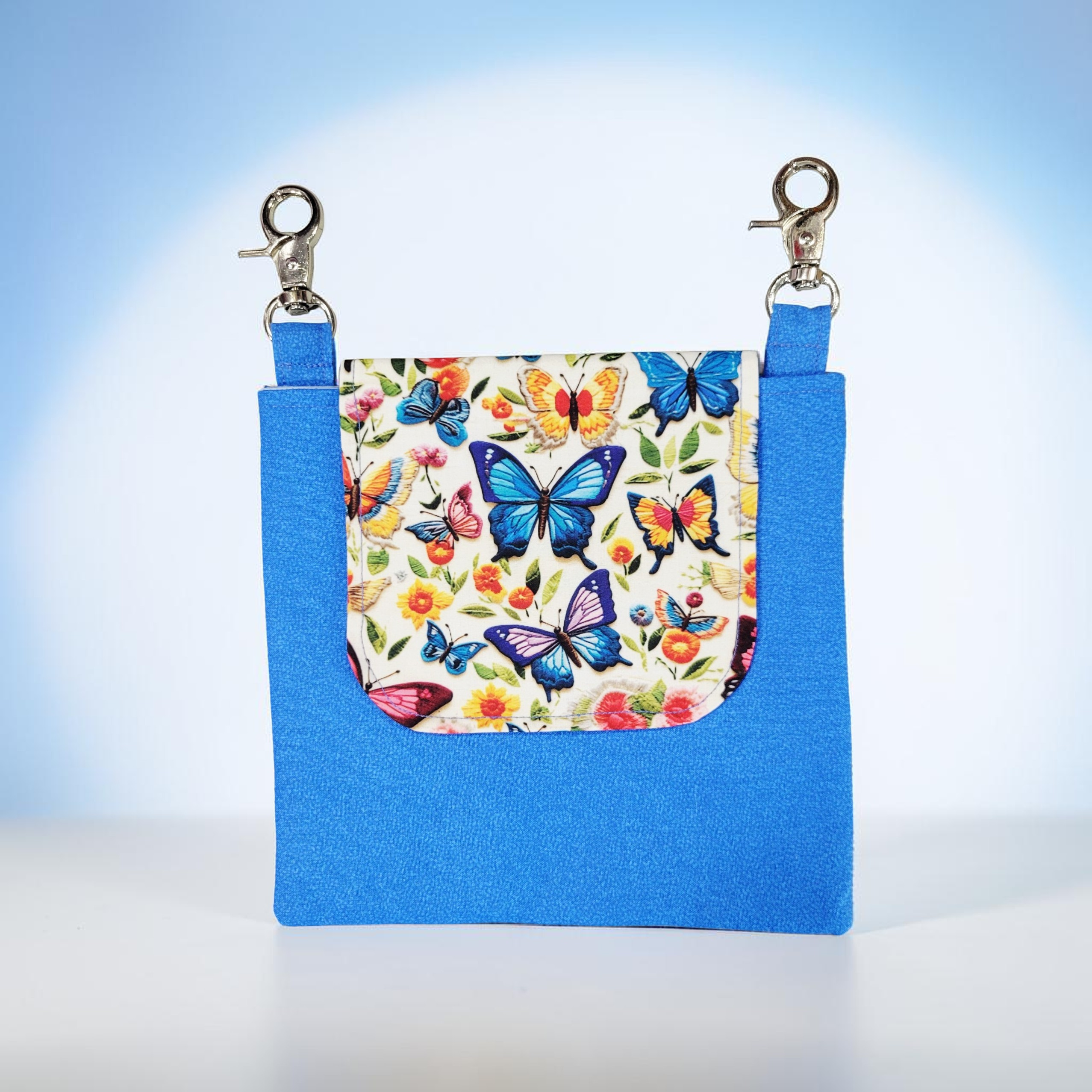Vibrant Butterflies Hip Purse