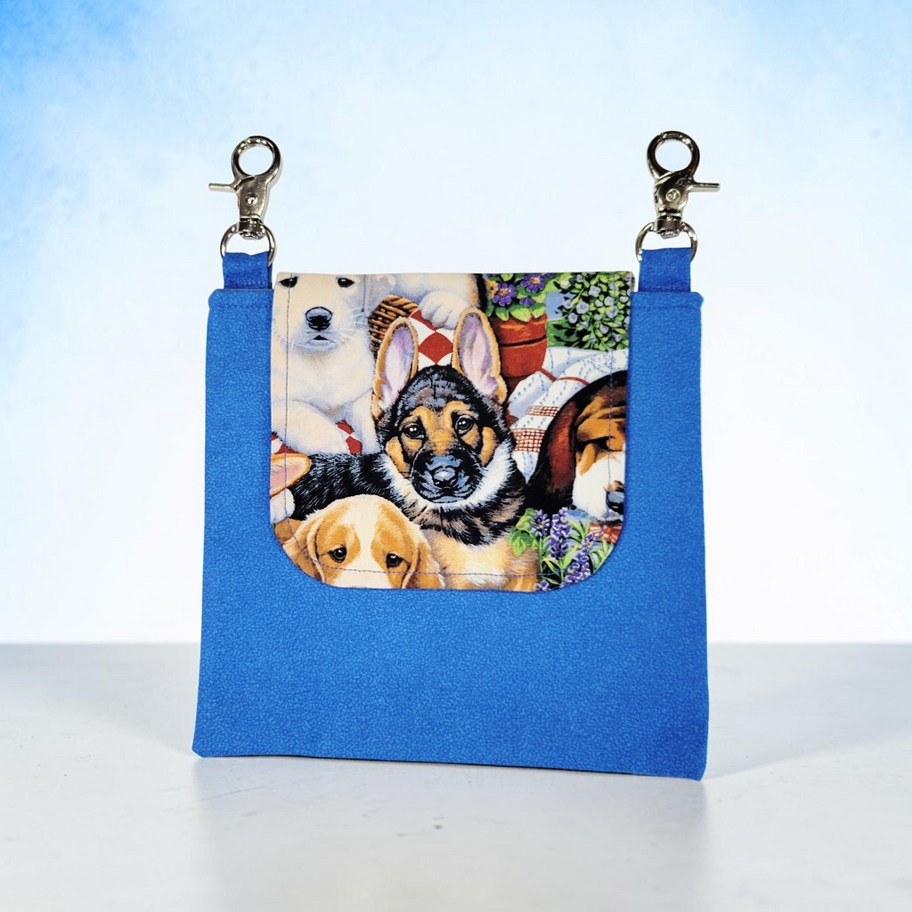 Puppies Print Hip Purse