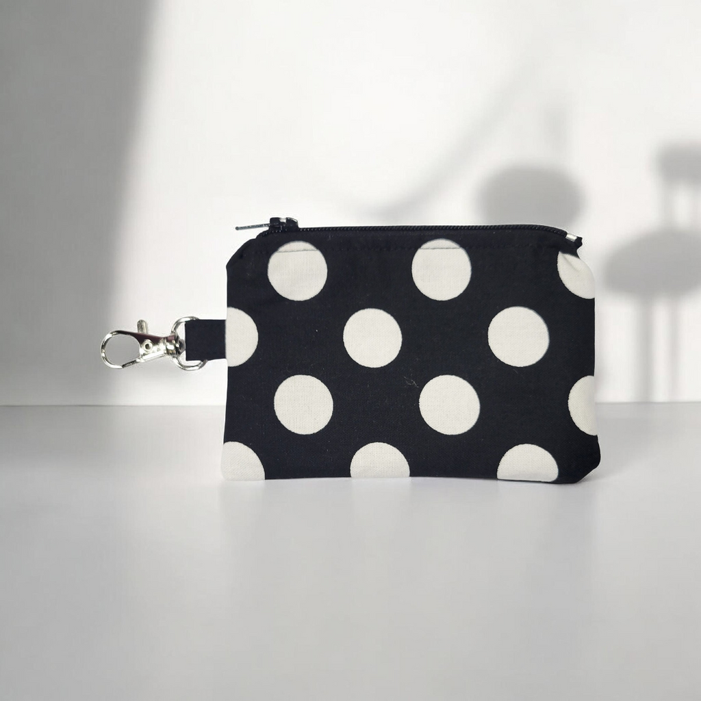 Black and White Polka Dots Coin Purse