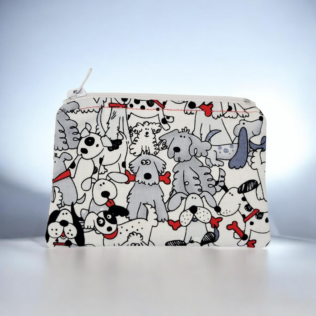 Black and White Dogs Coin Purse