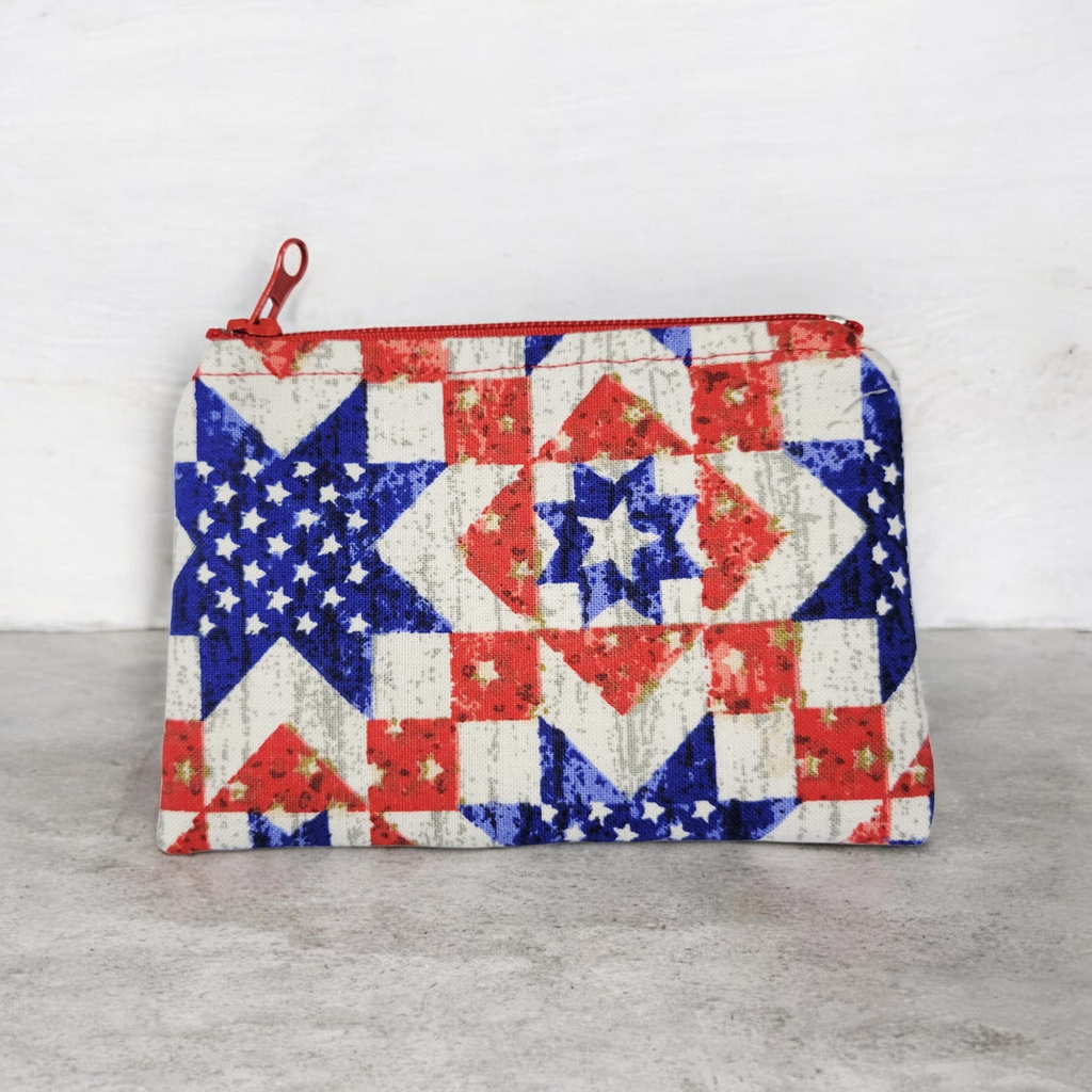 Patriotic Quilt Coin Purse