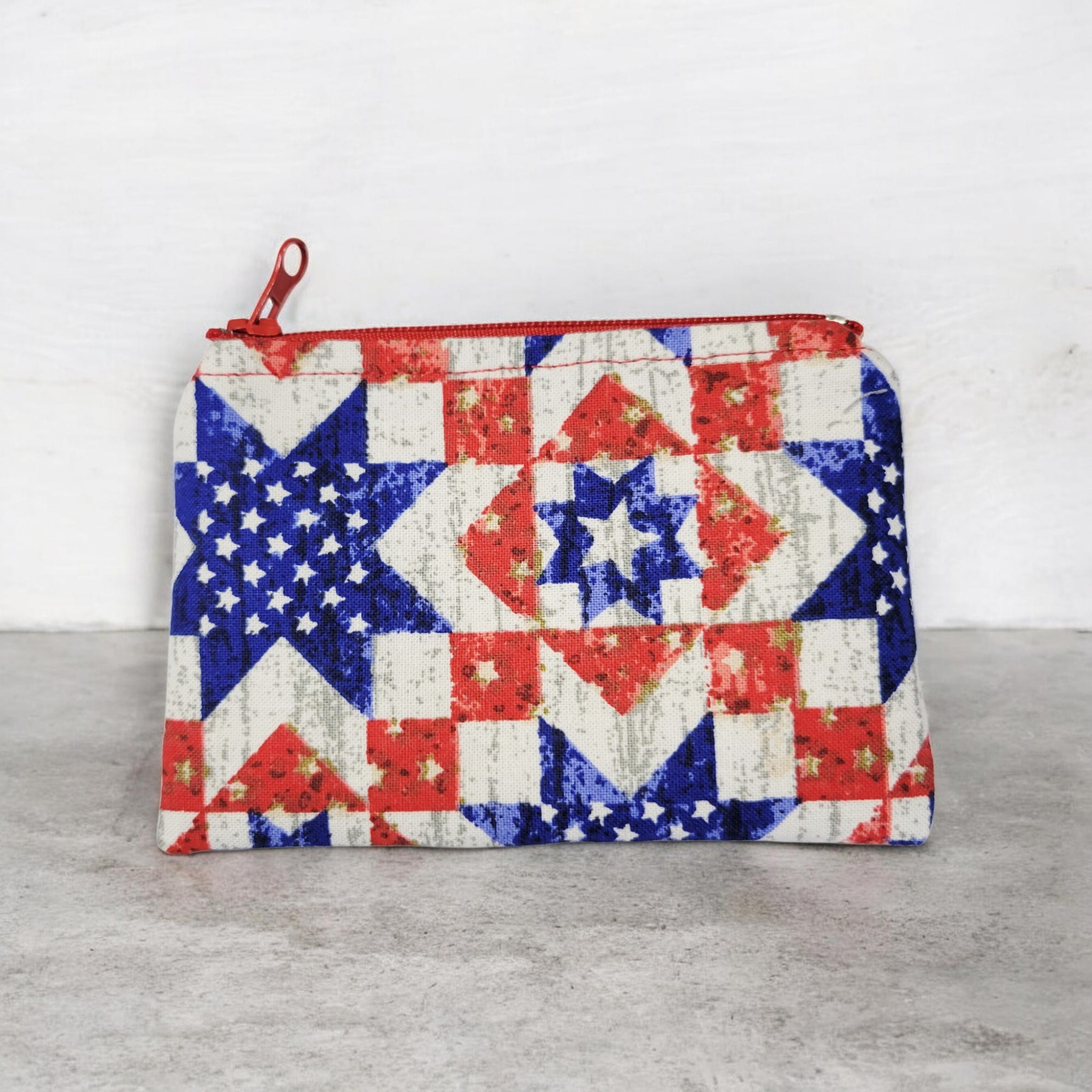 Patriotic Quilt Coin Purse