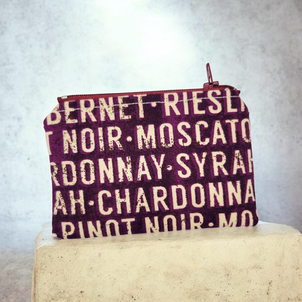 Name Your Wine Coin Purse