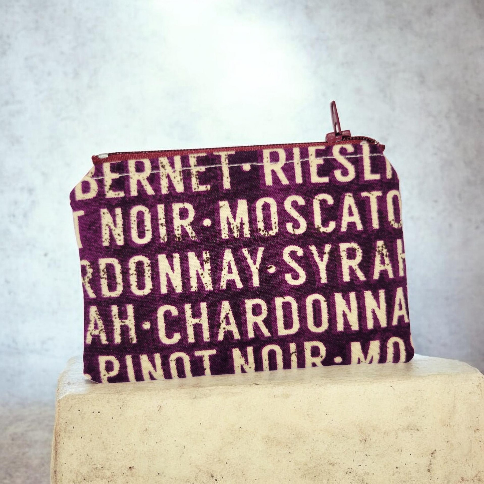 Name Your Wine Coin Purse