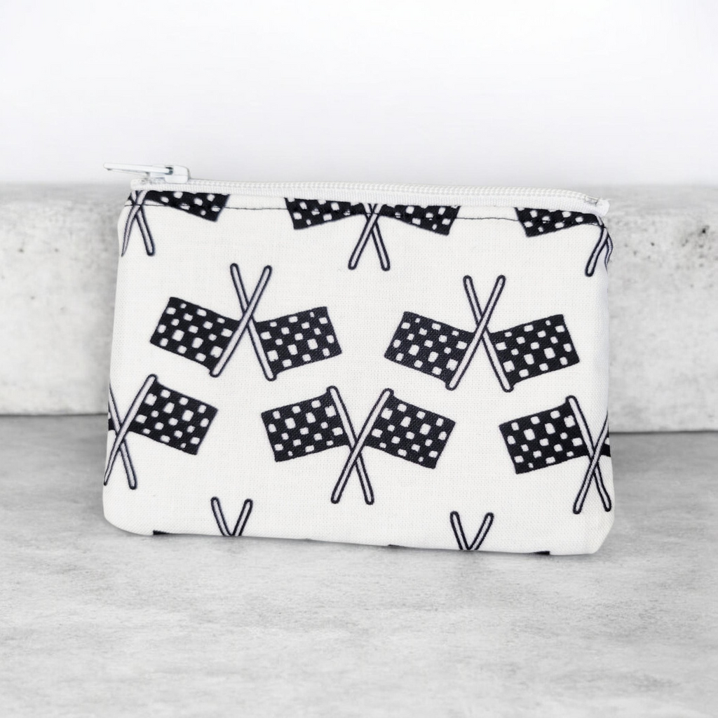 Checkered Flags Coin Purse
