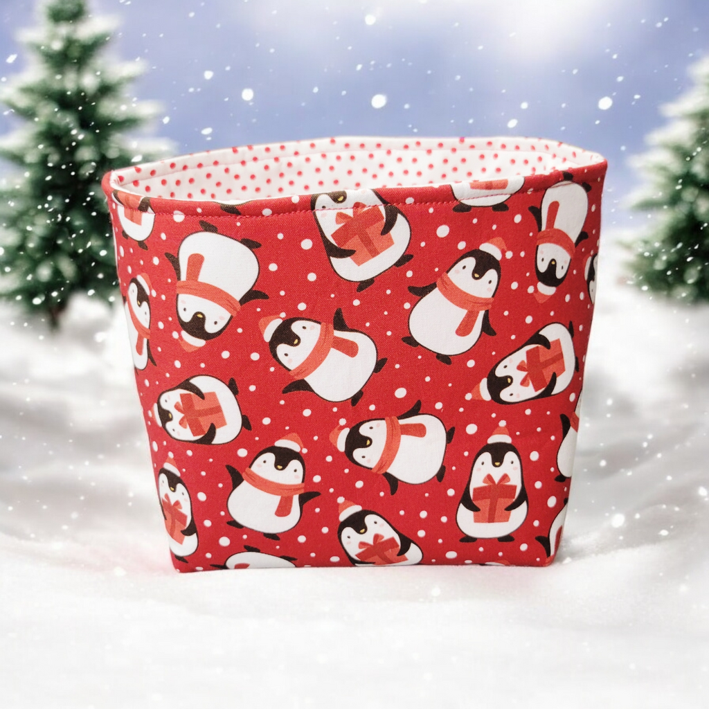 Penguin fabric basket