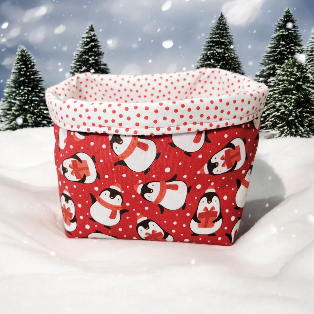 Penguin fabric basket
