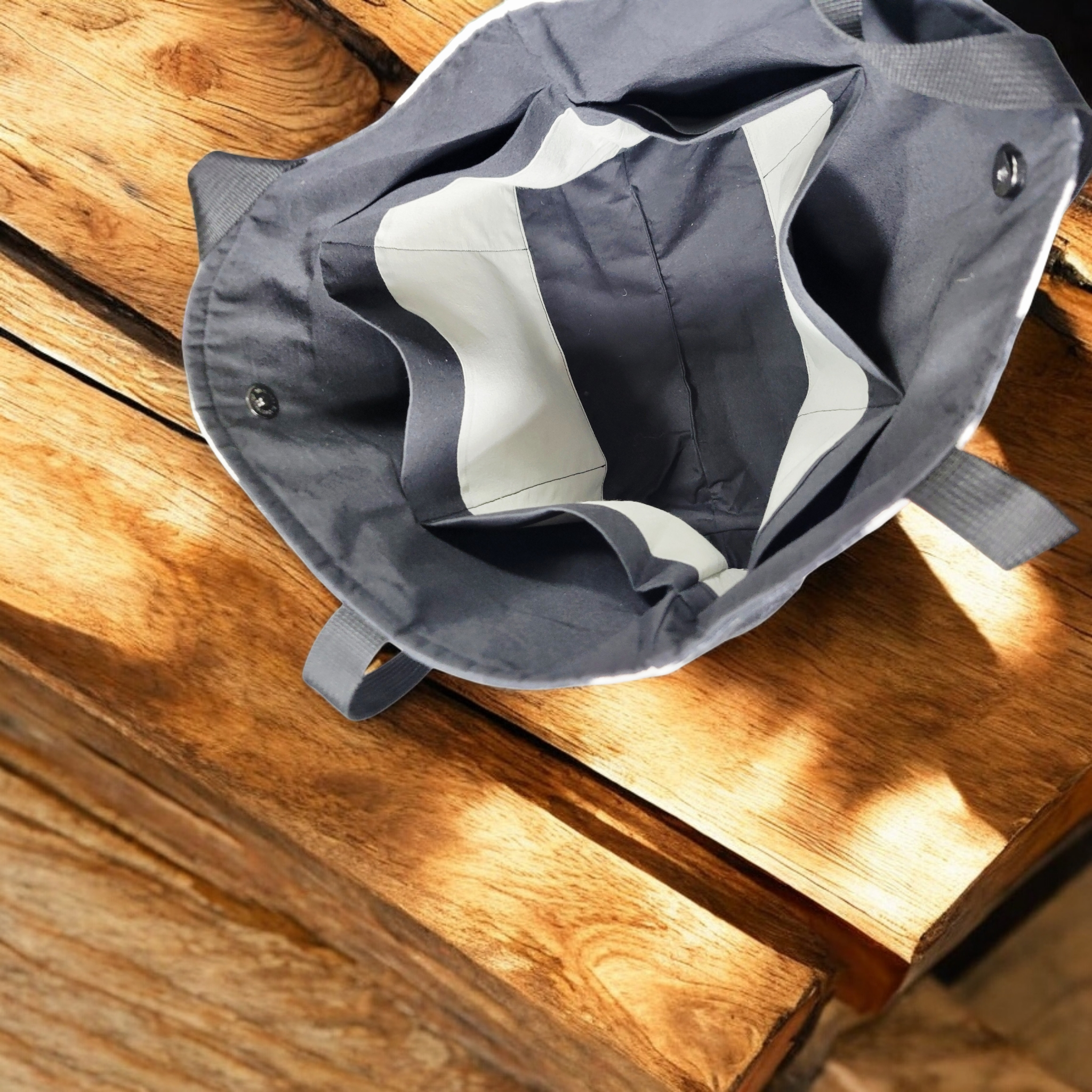 Black and white cow print tote