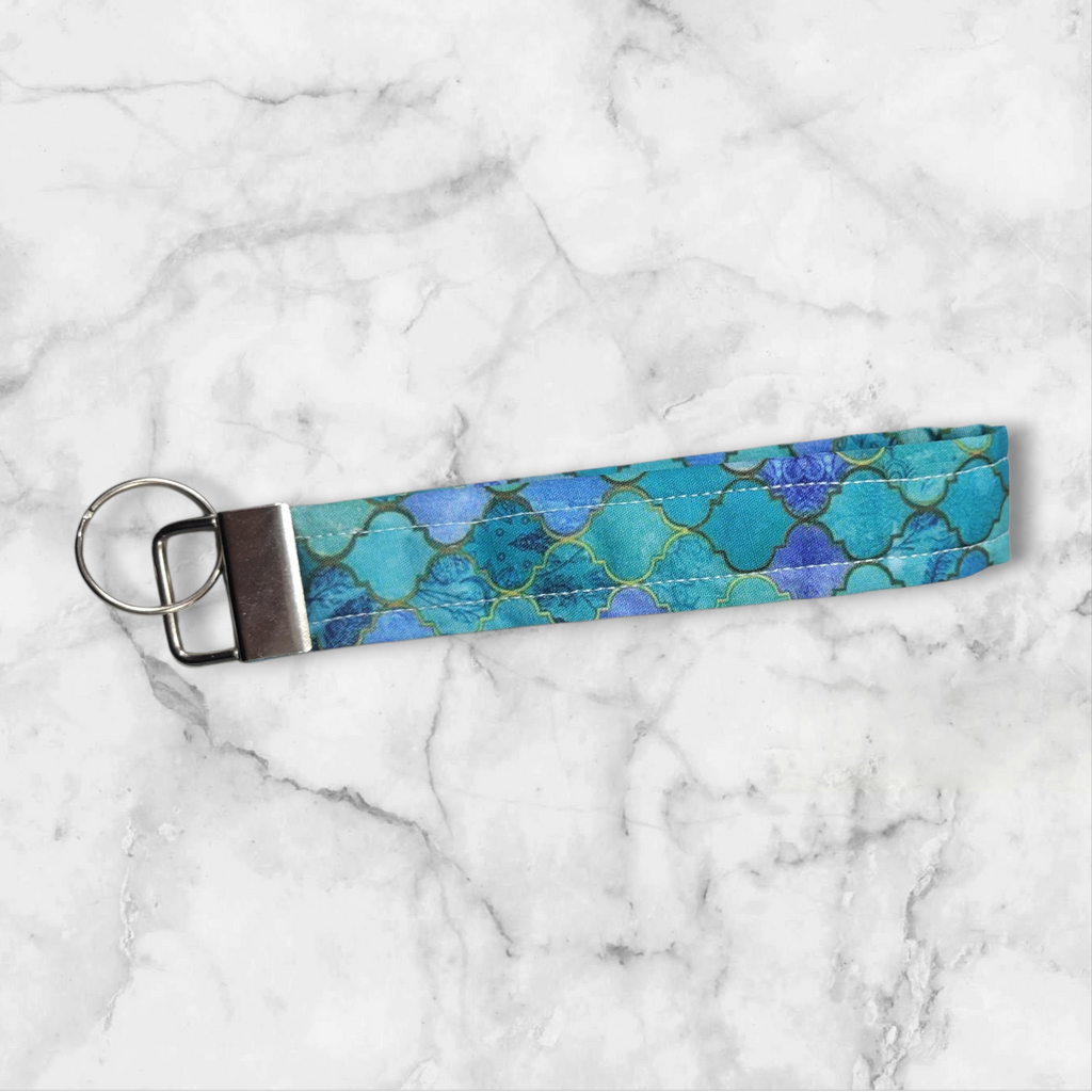 Vibrant Green wristlet keychain