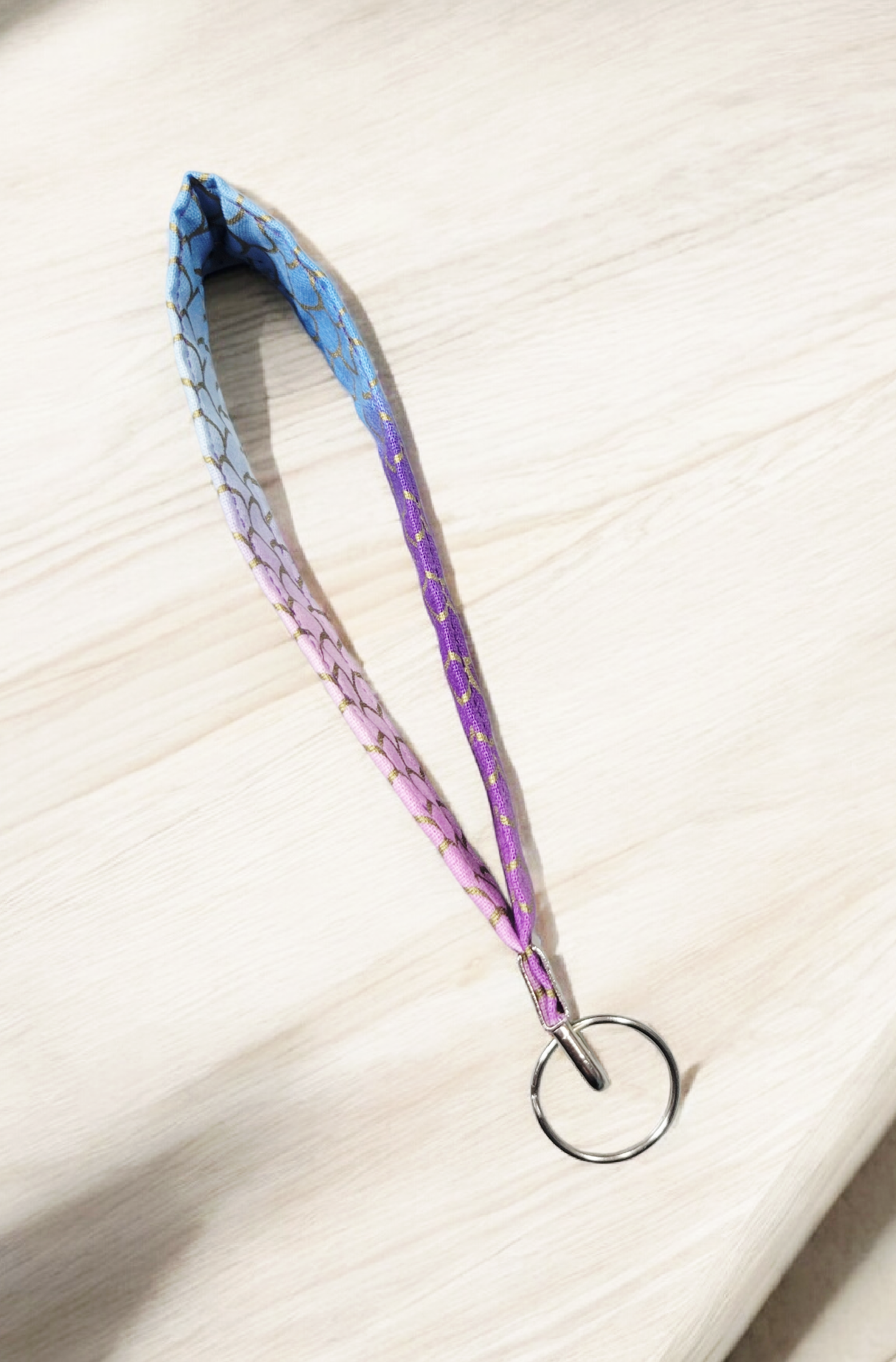 Mermaid wristlet keychain